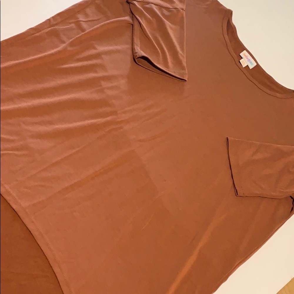 Burnt orange LuLaRoe Irma
